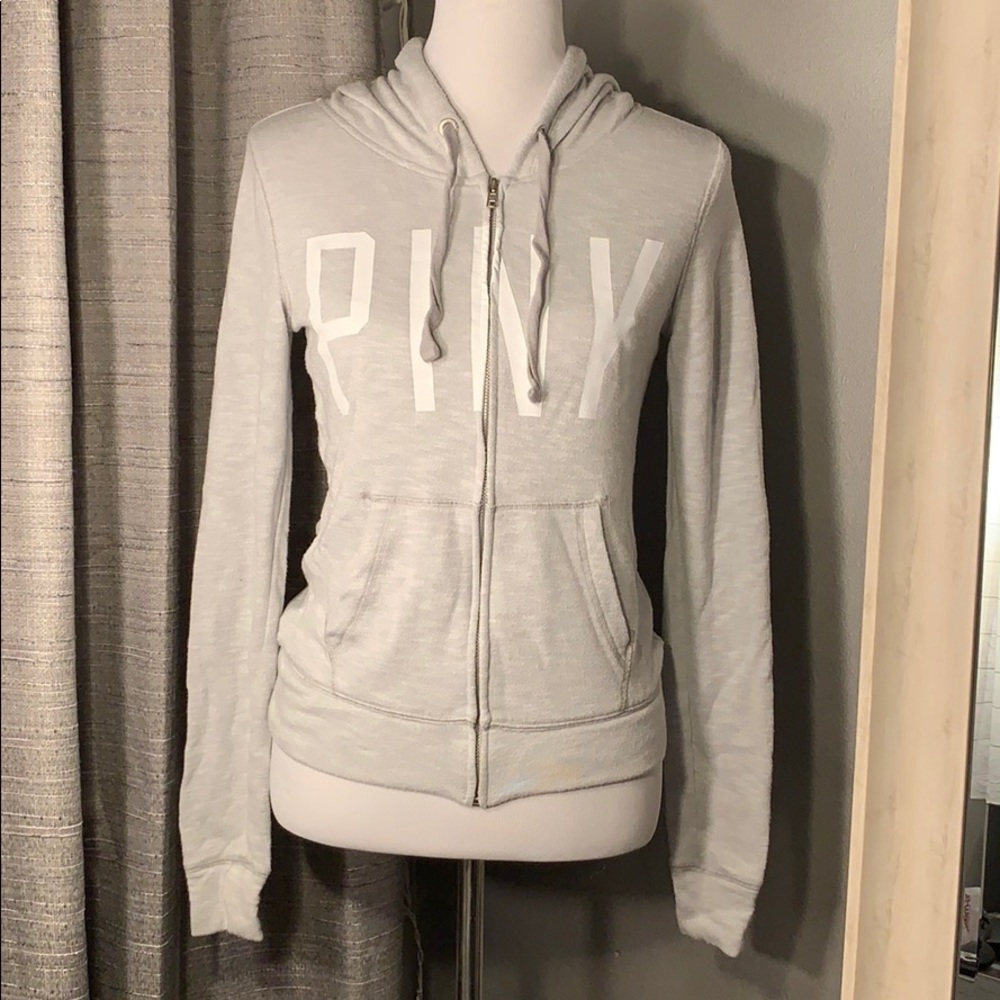 VS pink sweatshirt zip up hoodie